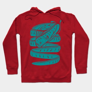 Oarfish - teal Hoodie